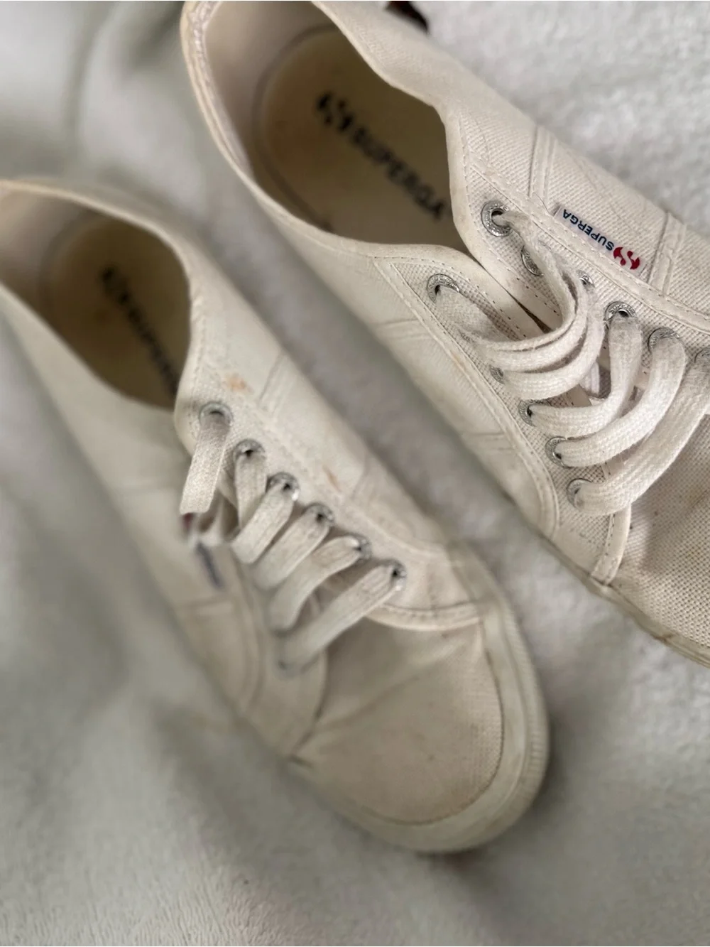 Superga Women's Canvas Sneakers in Off-White